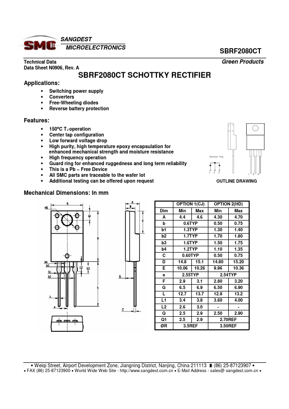 SBRF2080CT