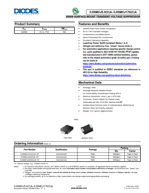 3.0SMCJ8.5CA