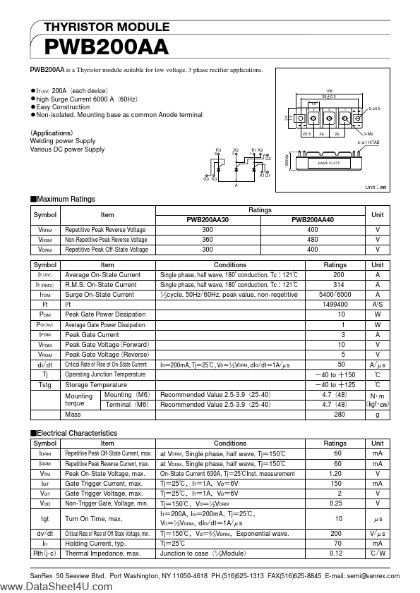 PWB200AA30