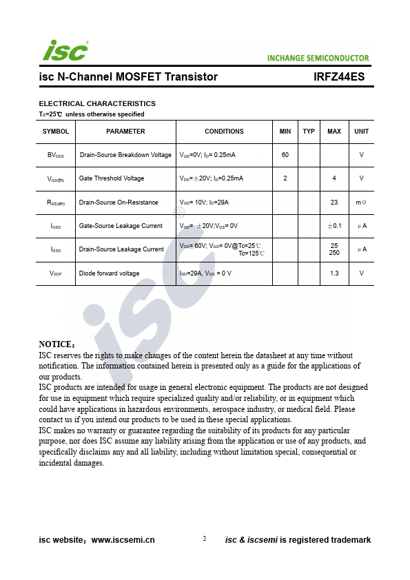 IRFZ44ES