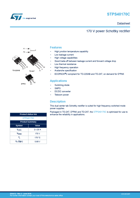 STPS40170CT