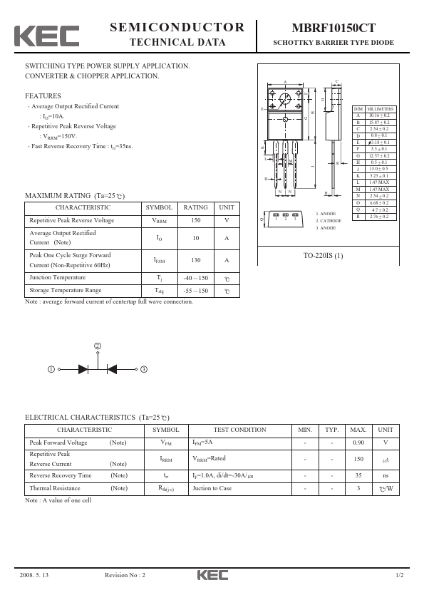 MBRF10150CT