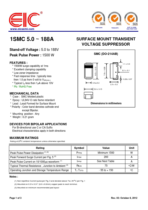 1SMC150A