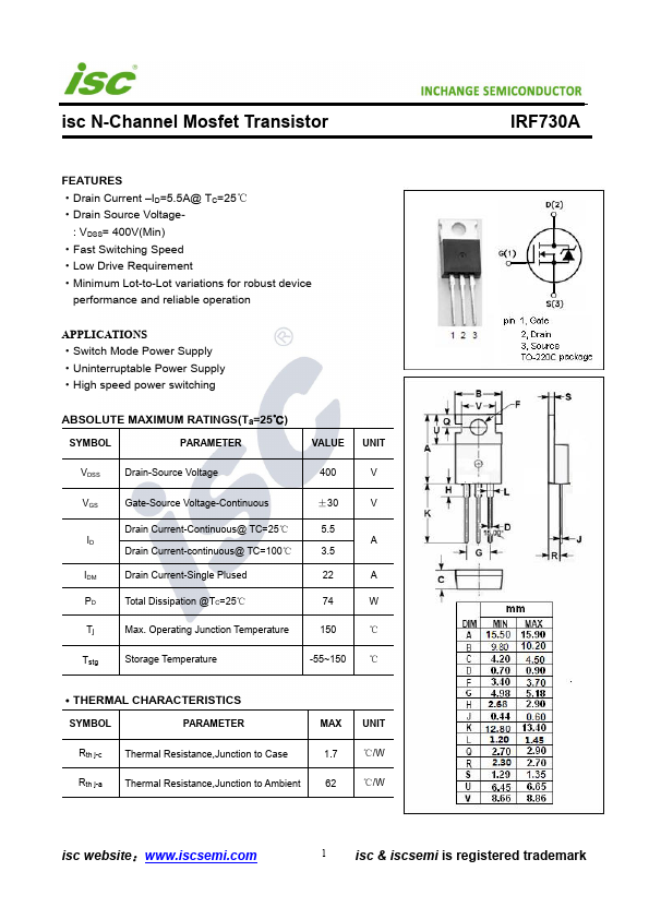 IRF730A