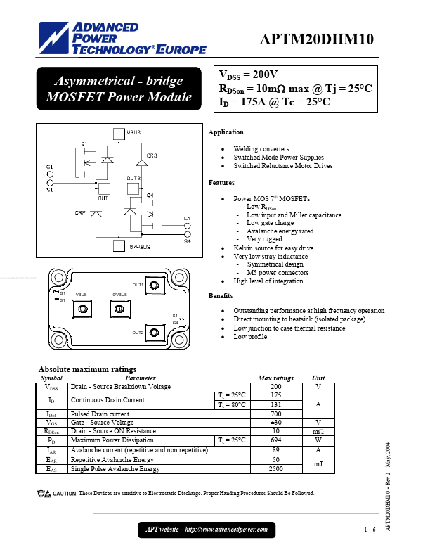 APTM20DHM10