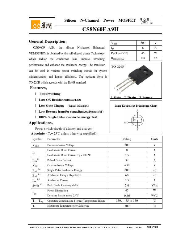 CS8N60FA9H