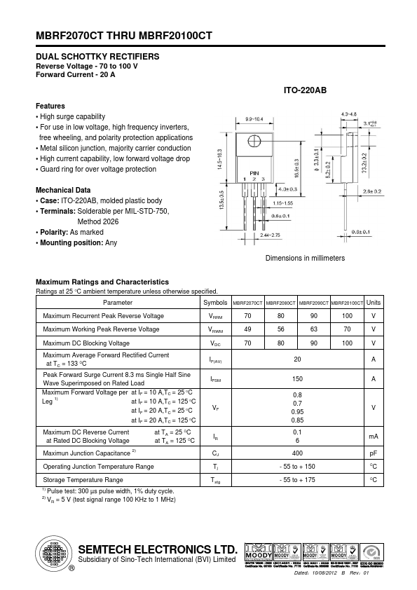 MBRF2070CT