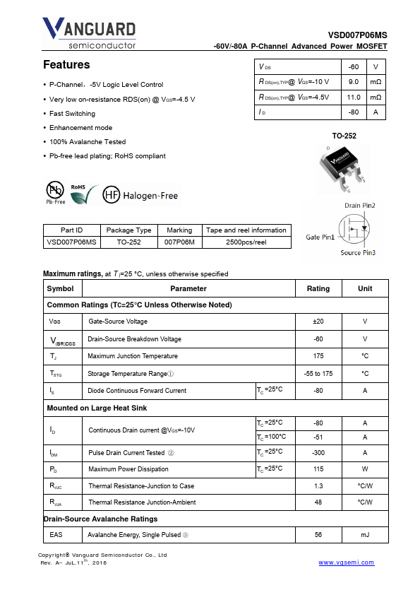 VSD007P06MS