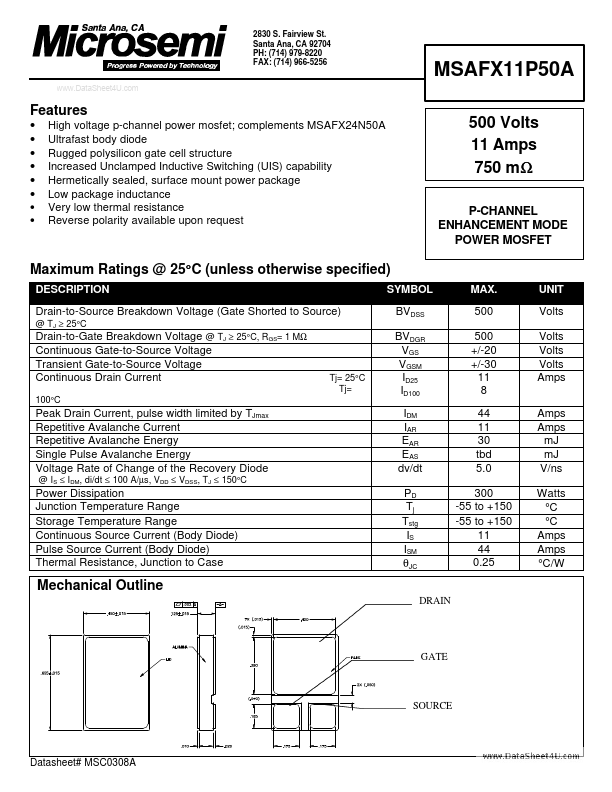 MSAFX11P50A