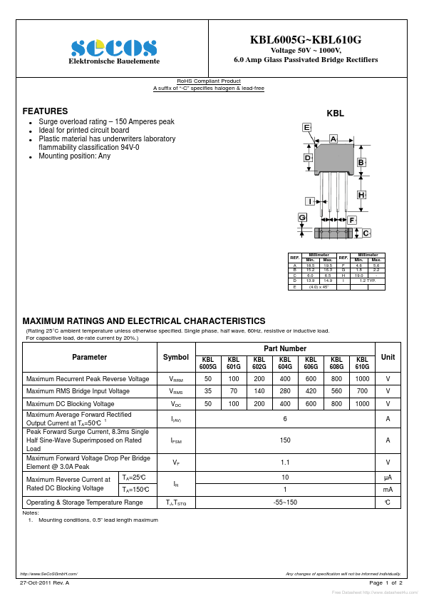 KBL6005G