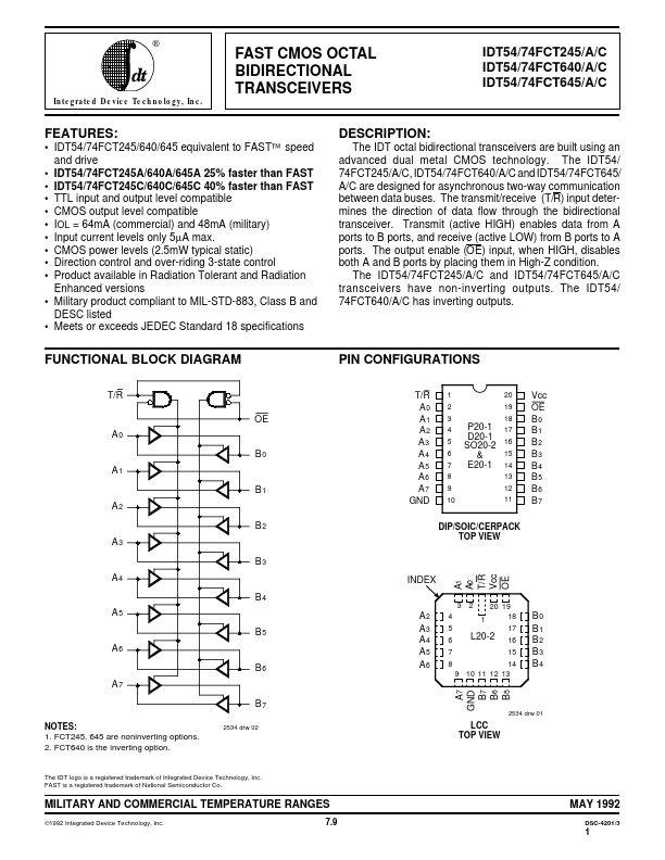 IDT74FCT245