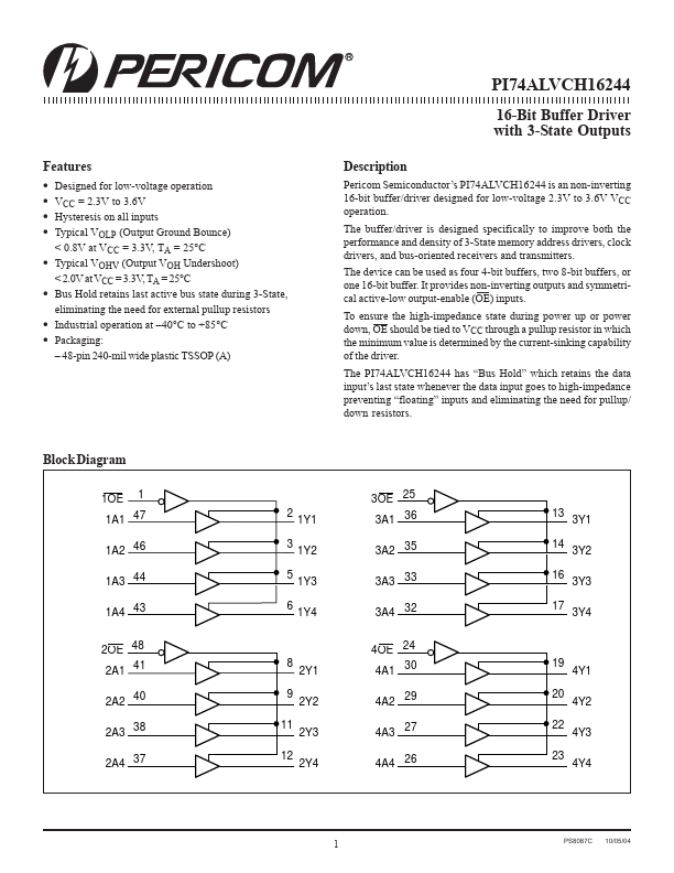 PI74ALVCH16244A