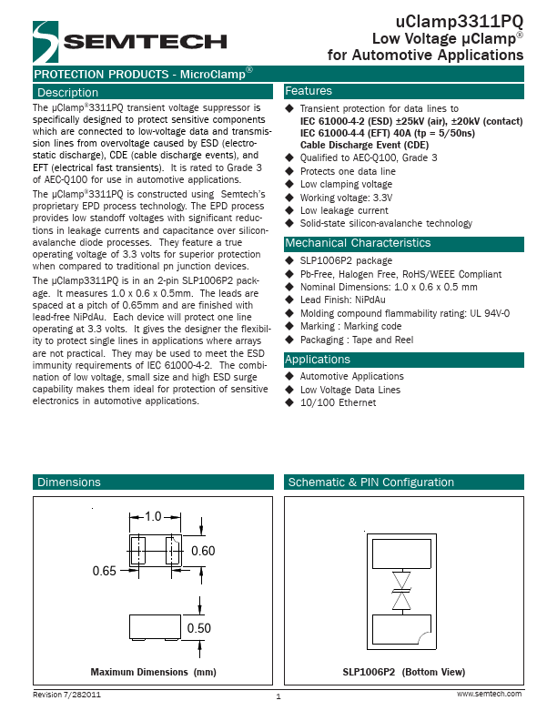 uClamp3311PQ