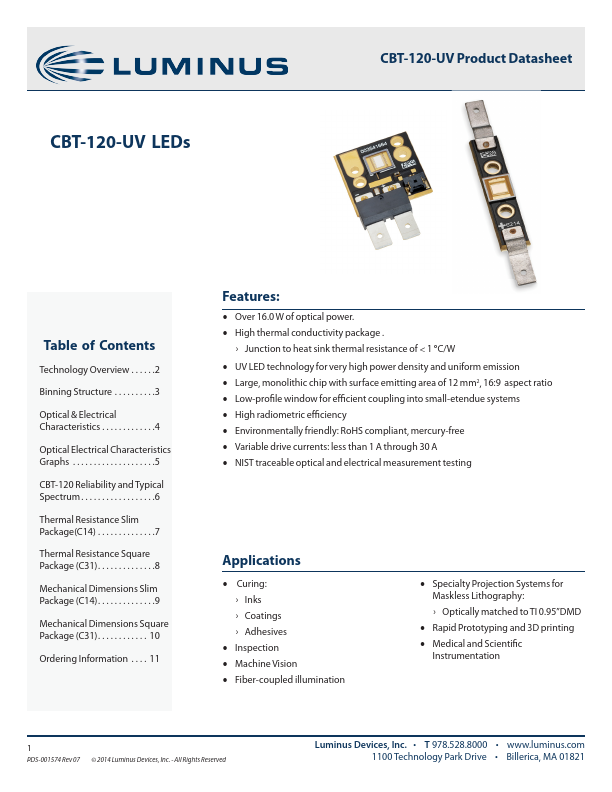 CBT-120-UV