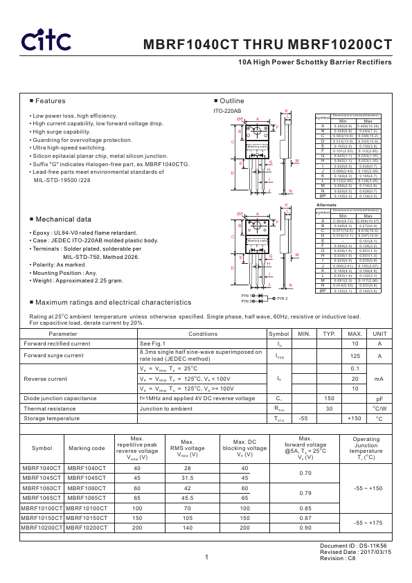 MBRF10150CT