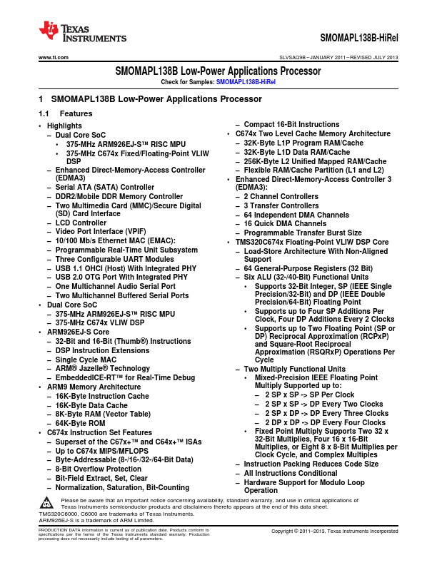 SMOMAPL138B-HIREL