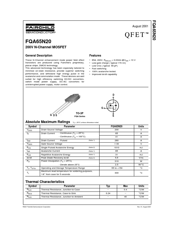 FQA65N20