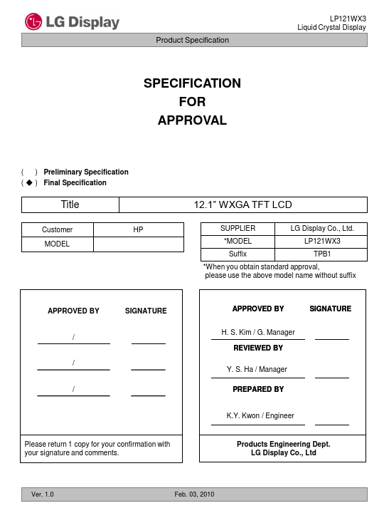 LP121WX3-TPB1