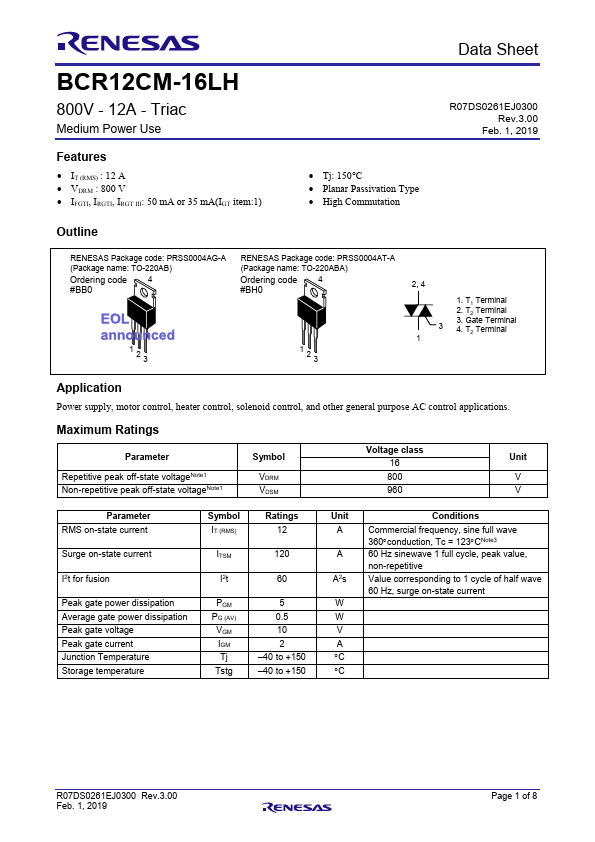 BCR12CM-16LH