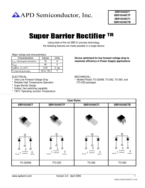 SBR10U40CTF