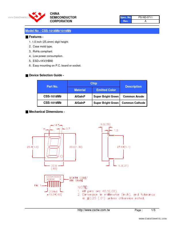 CSS-1018M9