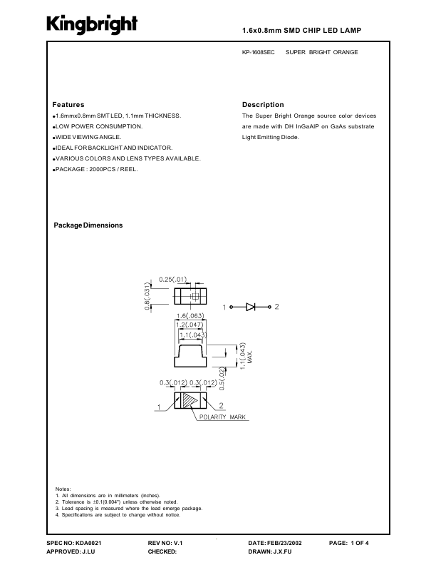 KP-1608SEC