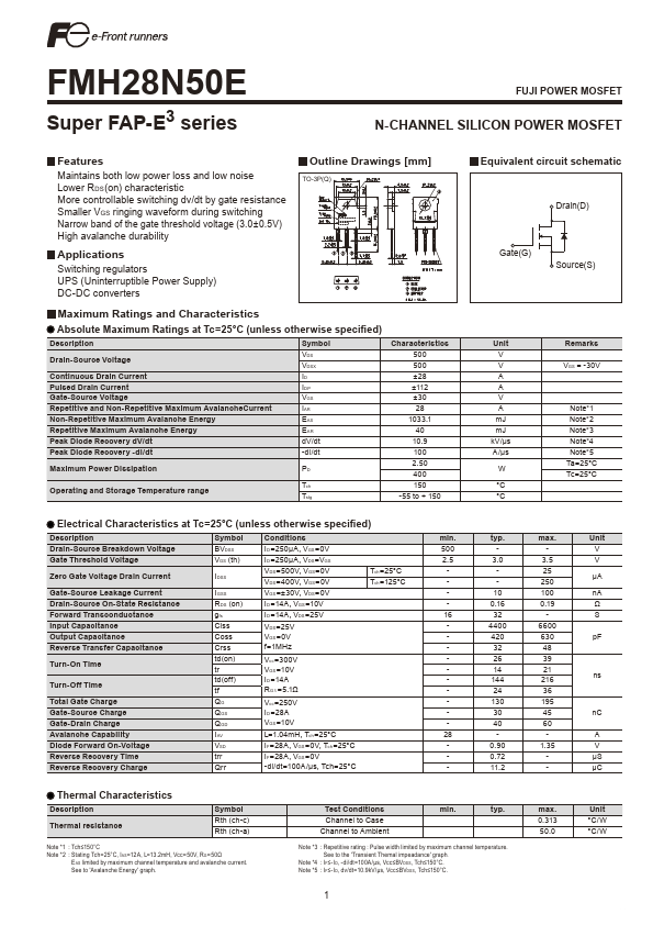 FMH28N50E