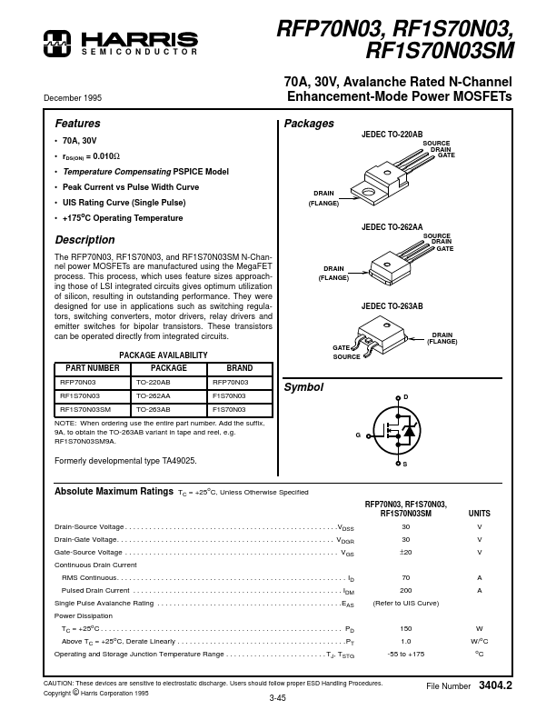 RFP70N03