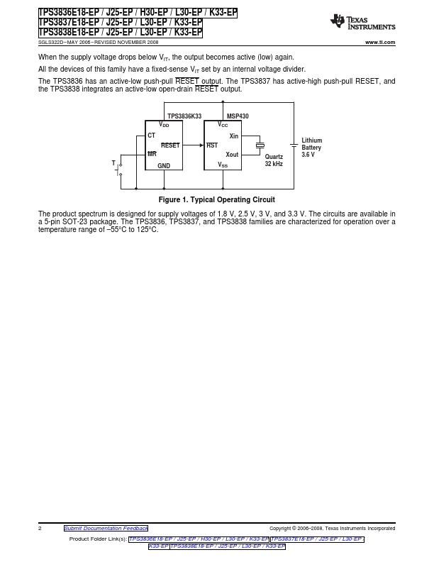 TPS3837J25-EP