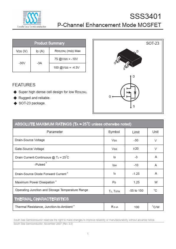 SSS3401