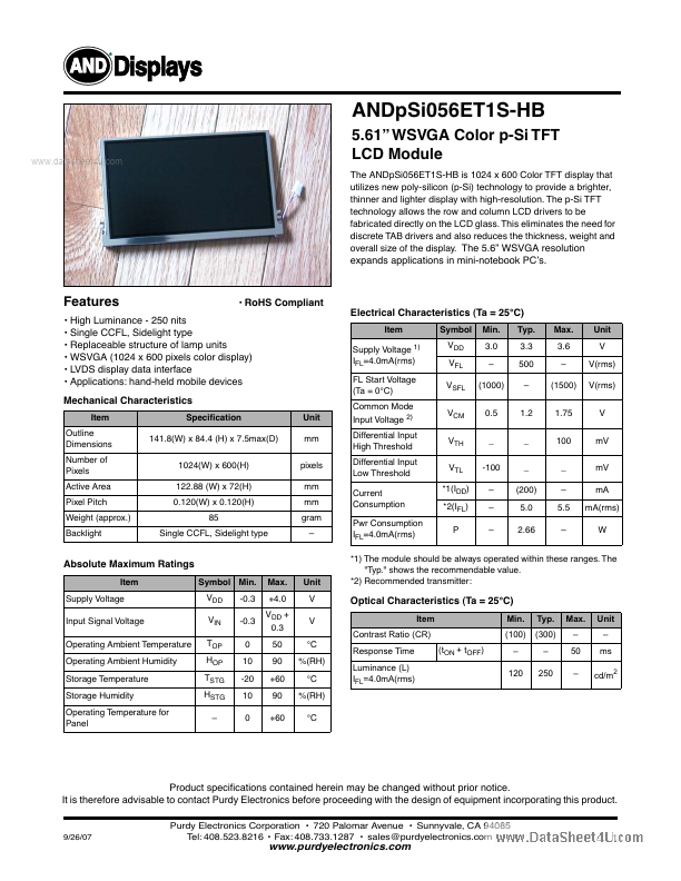 ANDPSI056ET1S-HB