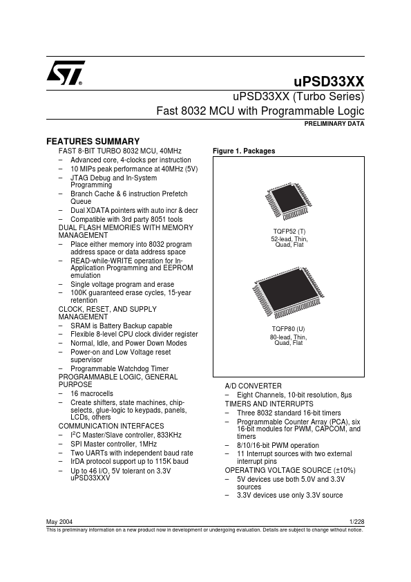 uPSD3334DV-40U