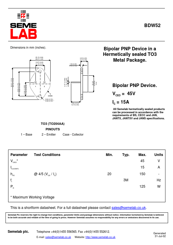 BDW52