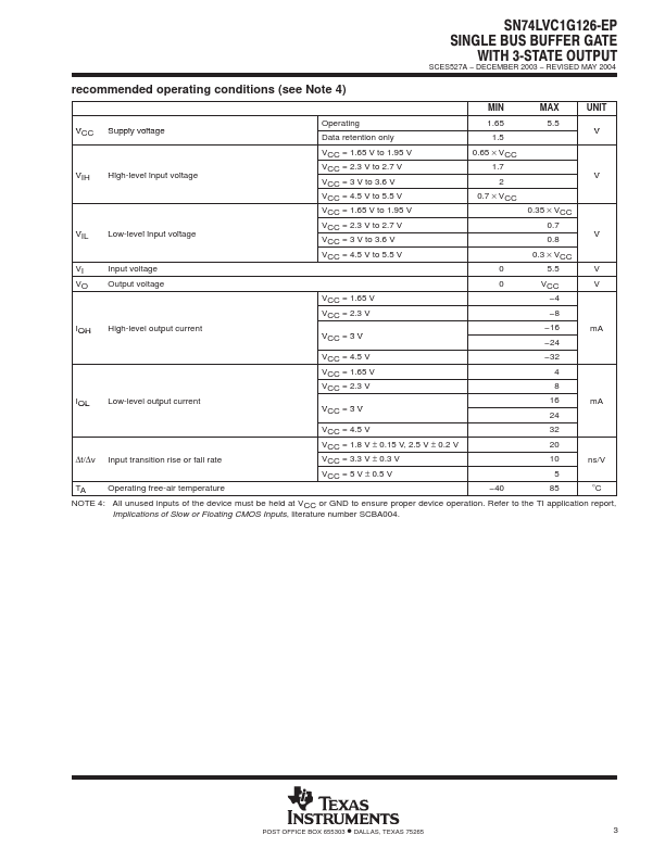 SN74LVC1G126-EP