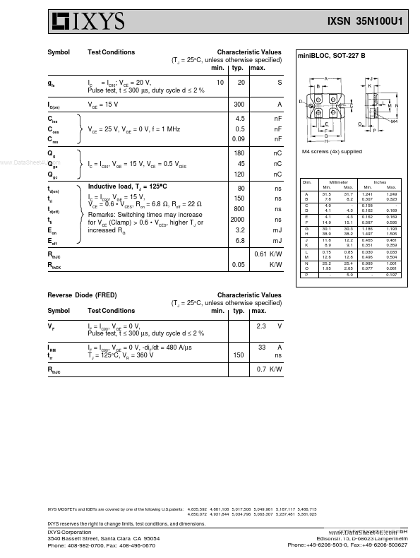 IXSN35N100U1