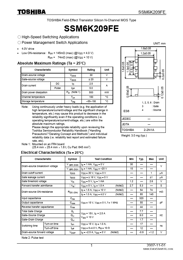 SSM6K209FE