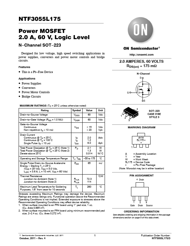 NTF3055L175