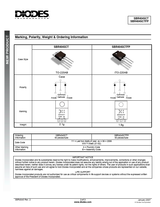 SBR4045CTFP