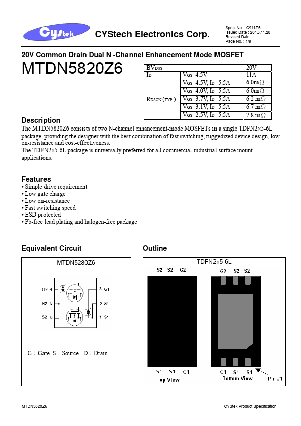 MTDN5820Z6