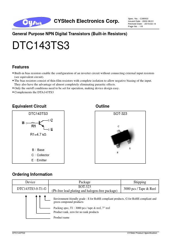 DTC143TS3