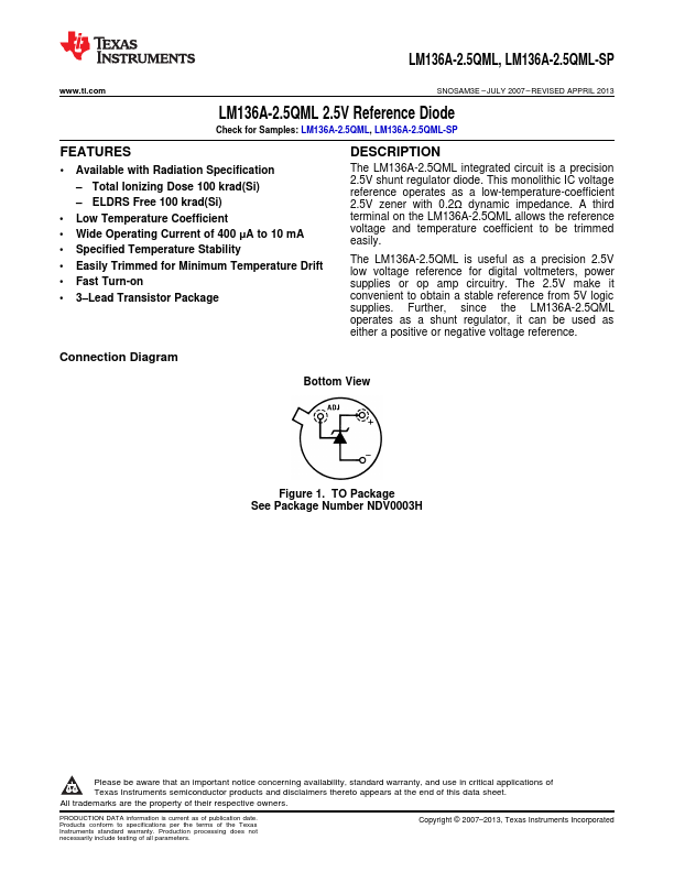 LM136A-2.5QML