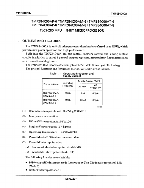 TMPZ84C00AT-8