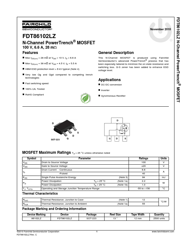 FDT86102LZ