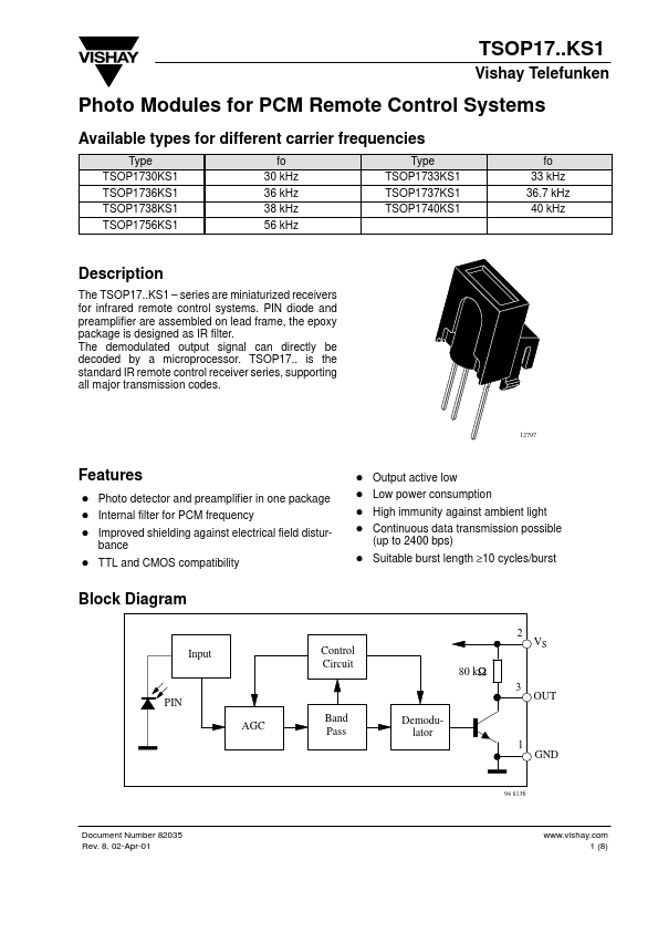 TSOP1740KS1