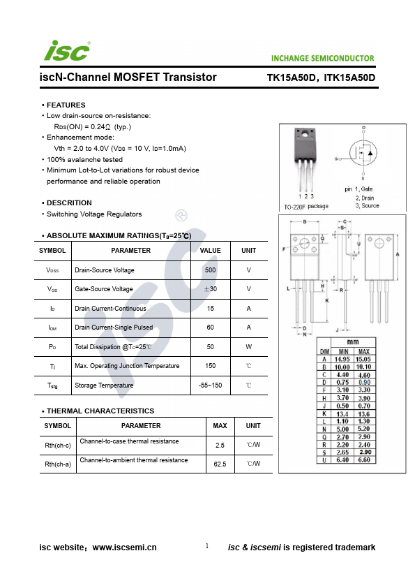 TK15A50D