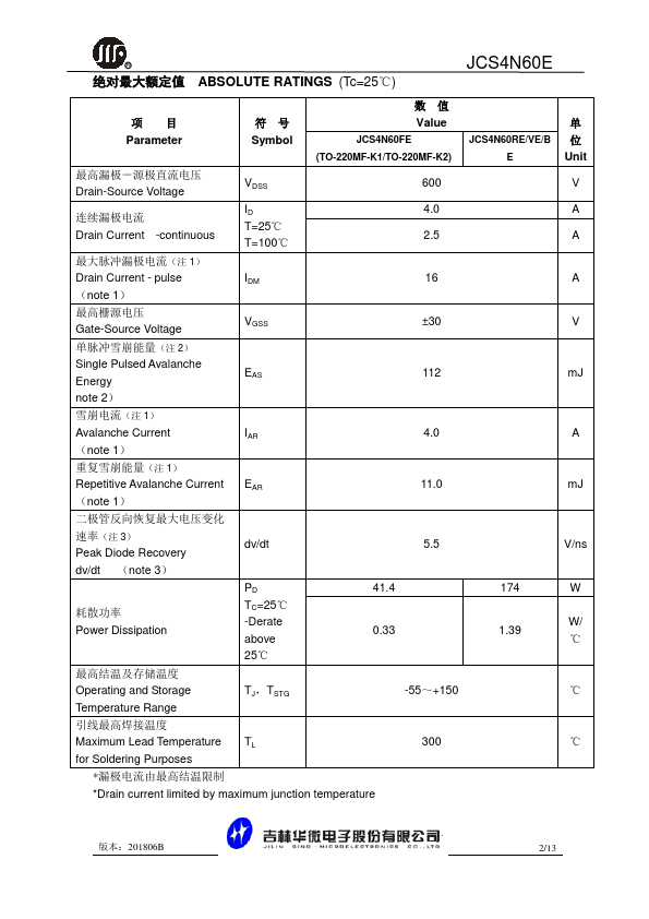 JCS4N60BE