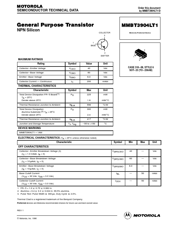 MMBT3904LT1