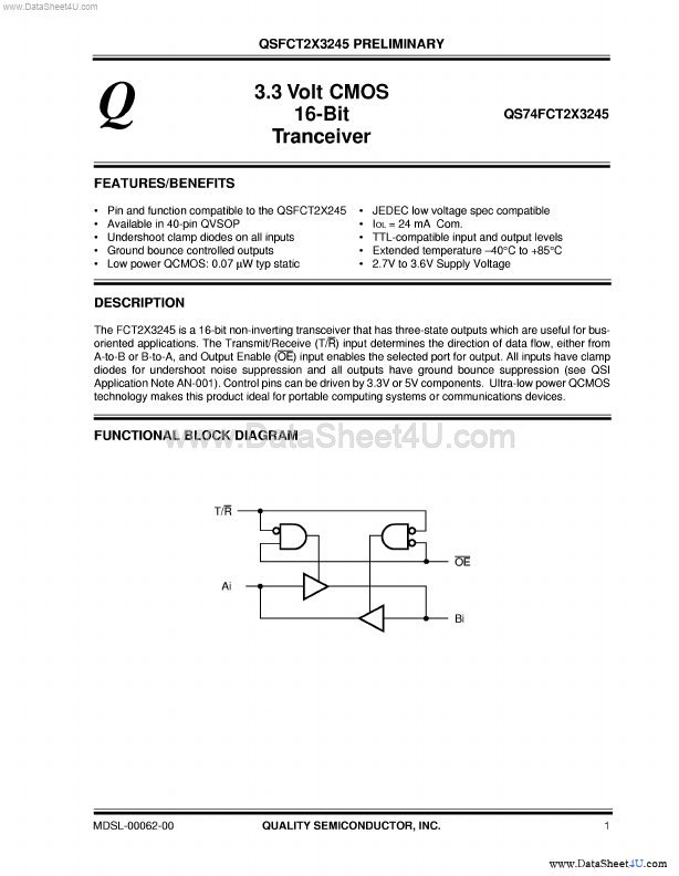 QS74FCT2X3245