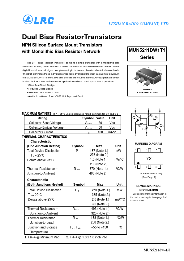 MUN5211DW1T1