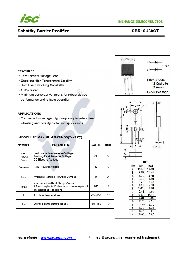 SBR10U60CT